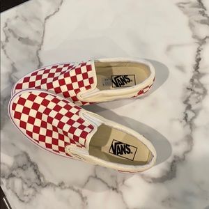 Vans Classic Checkered Red & White